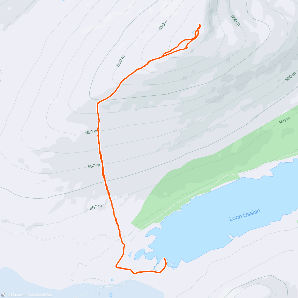 Map of the activity, Beinn na Lap 🏔️🥾