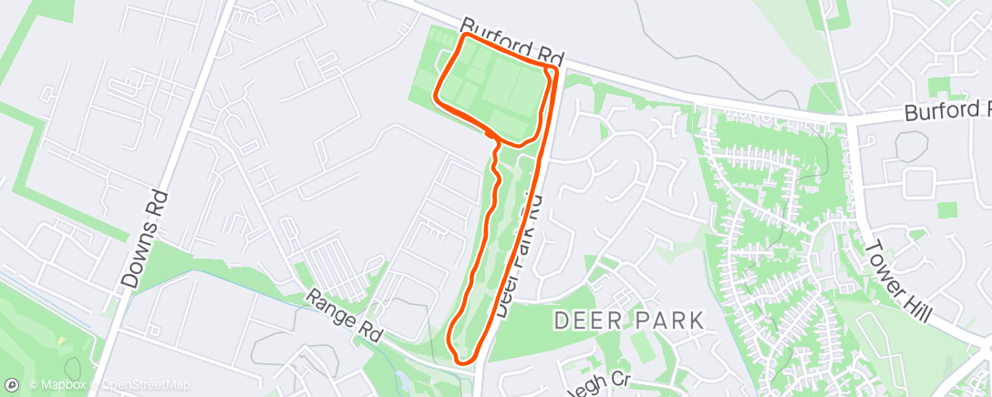 Map of the activity, Witney Parkrun. The going was good to very soft in places 🏇