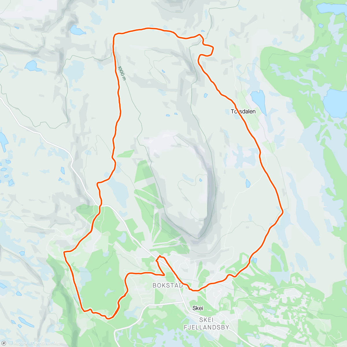 Map of the activity, Rundt Skeikampen i vind og fokksnø 😀