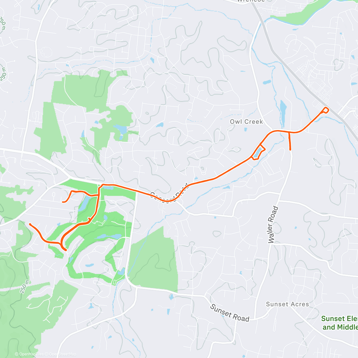 Map of the activity, Christmas Eve
