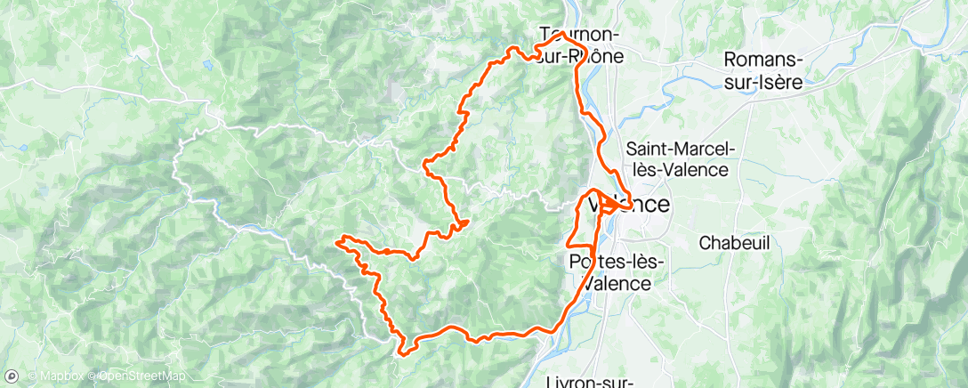 Map of the activity, ST+St Michel-Ceyssouan-Vernoux-Boffres-Mazel-Tournon
