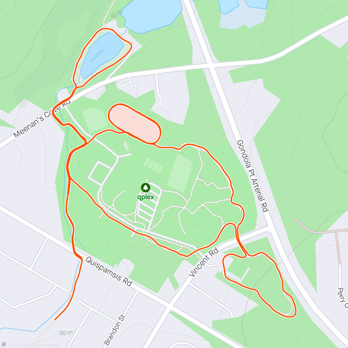 Map of the activity, Refreshing Trail Run