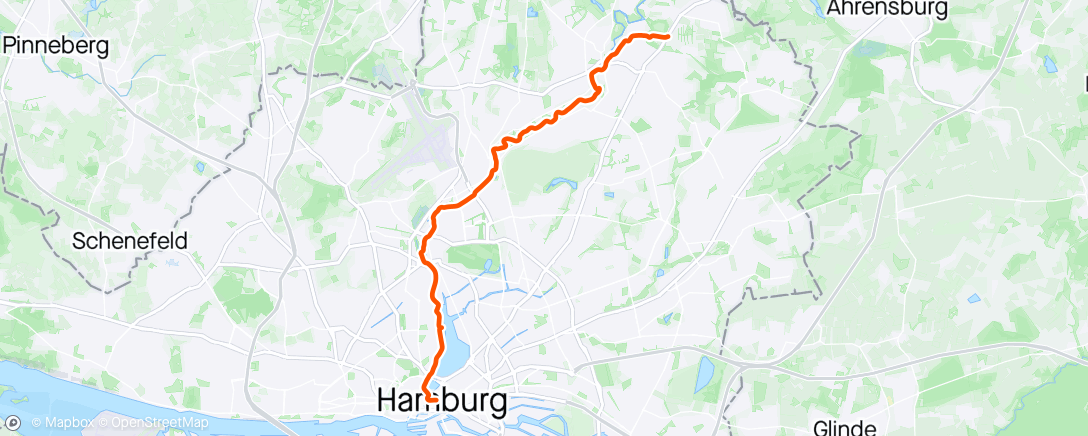 Mapa da atividade, Mit Kind und Kegel Alster-Radwanderung
