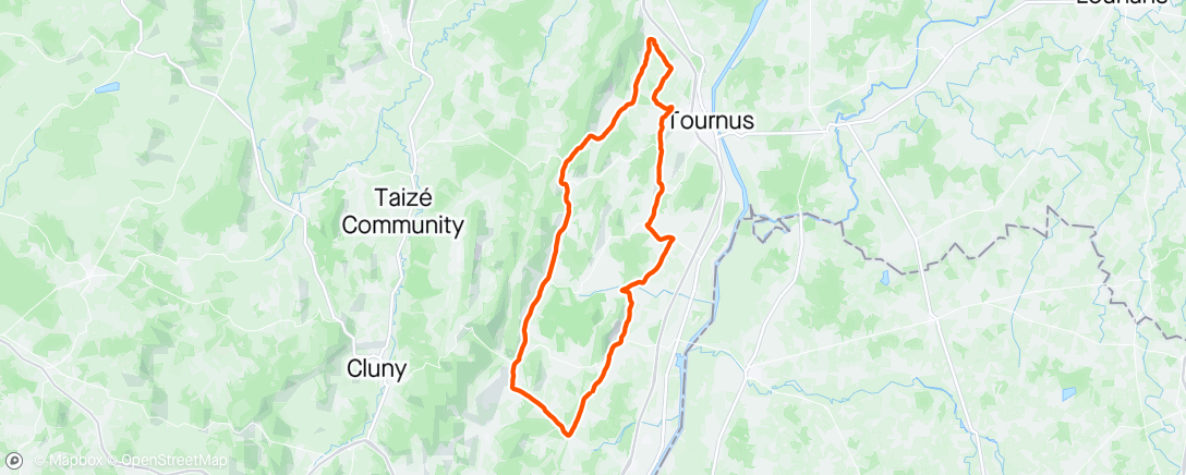 Map of the activity, Route des crêtes