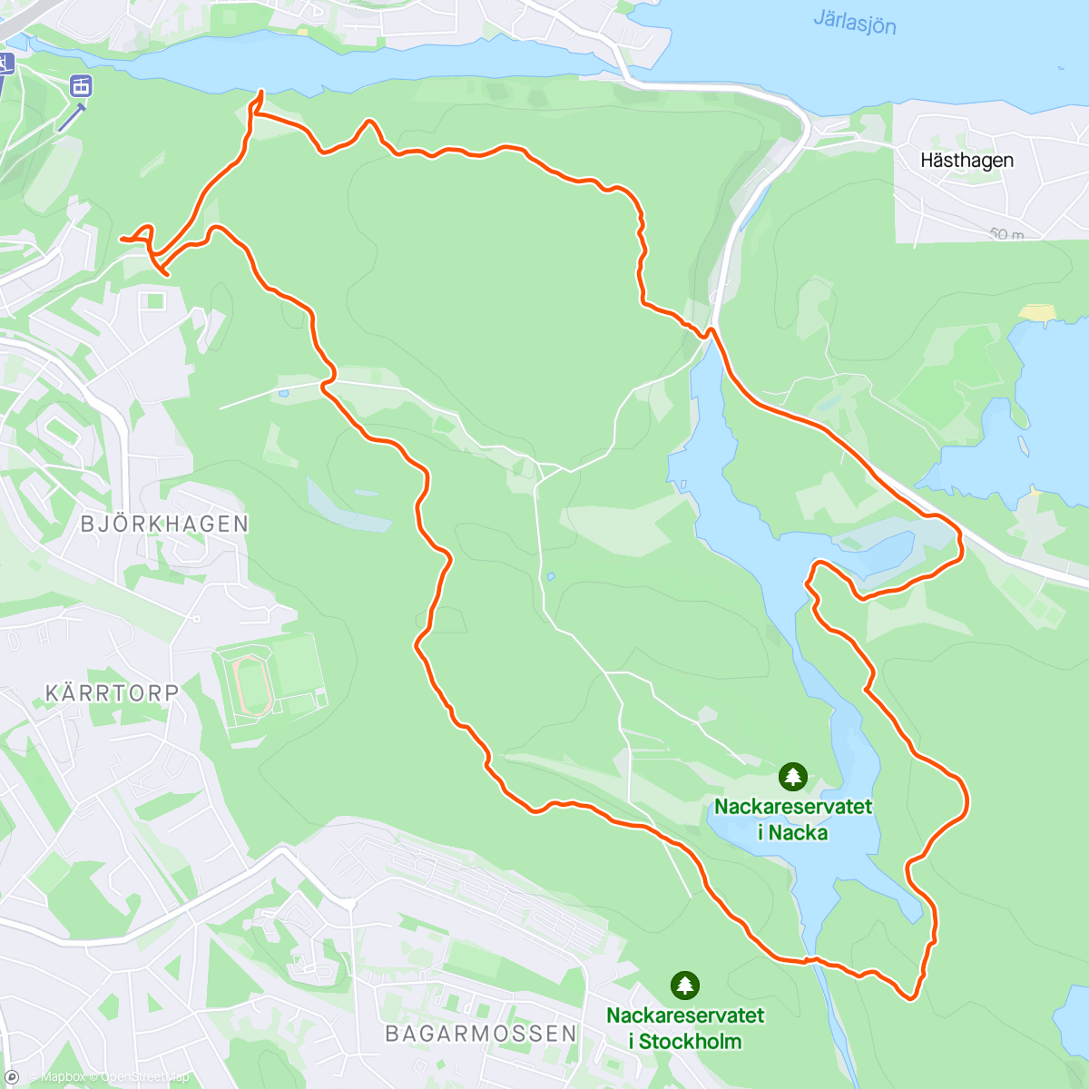 Map of the activity, STHLM. Boggy, soggy, joggy.