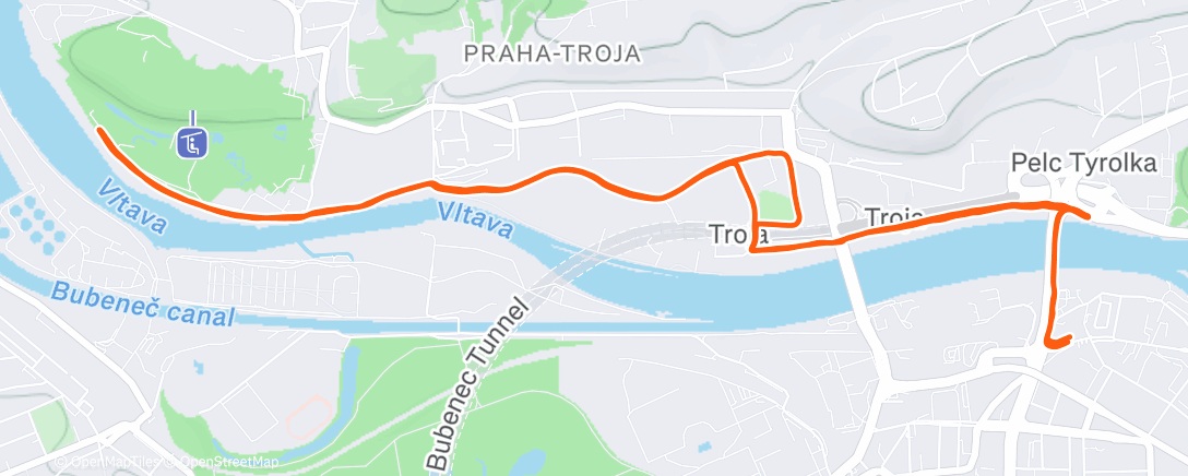 Карта физической активности (Evening Run)