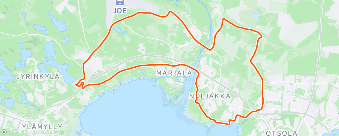 Map of the activity, Morning Ride