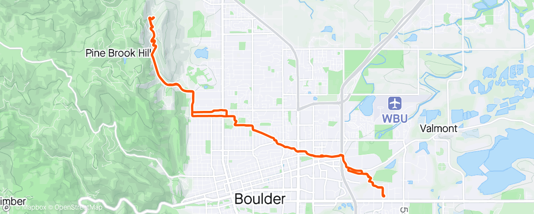 Map of the activity, Tandem commute with Aurelia