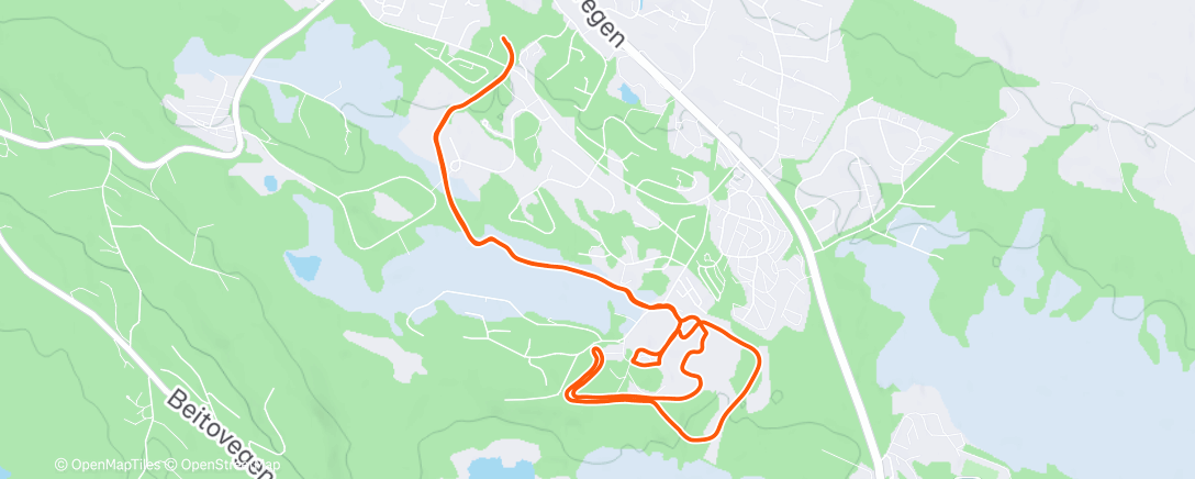 Map of the activity, Afternoon Backcountry Ski
