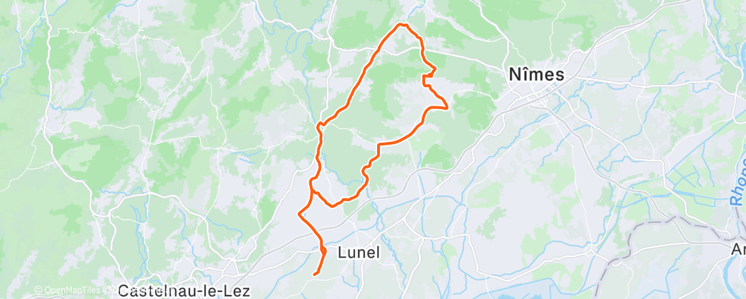 Карта физической активности (Morning Ride)