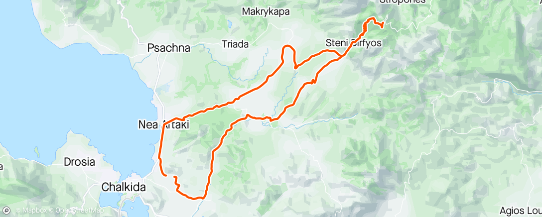 Map of the activity, Ράχη