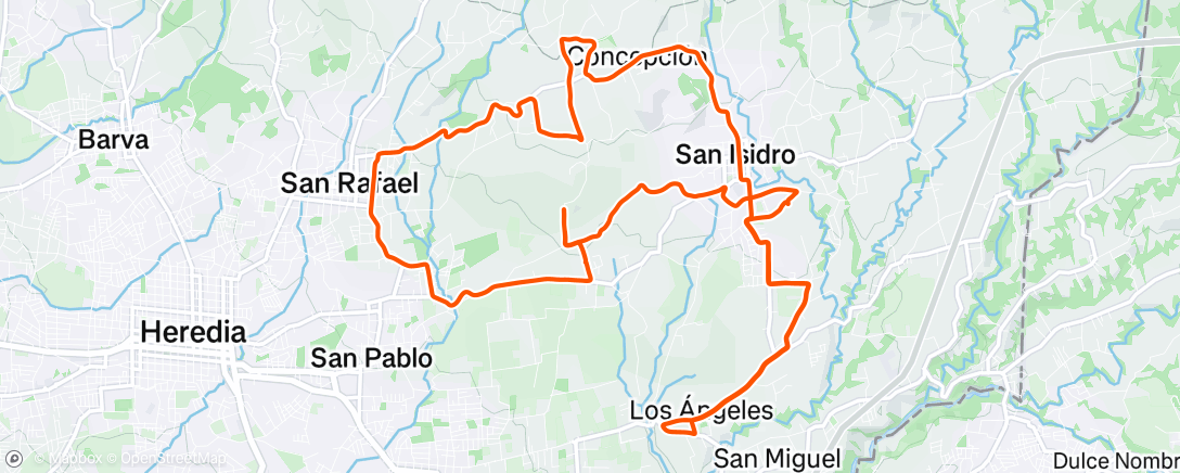 Map of the activity, Morning Ride