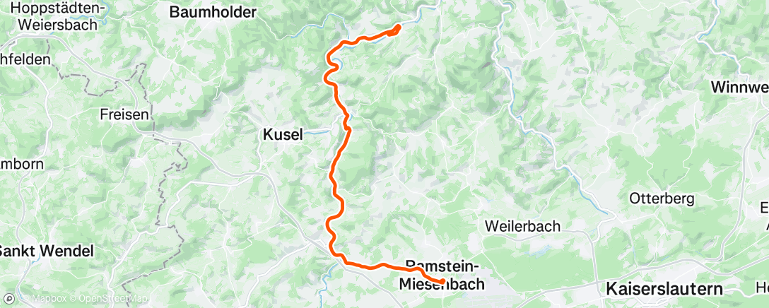 Map of the activity, To Sankt Julian & back