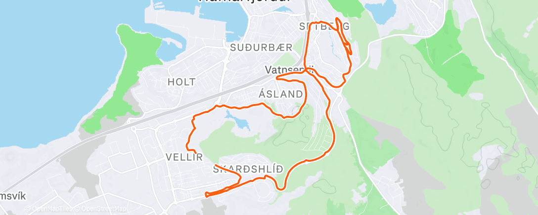 Карта физической активности (Brekkuveiðar)