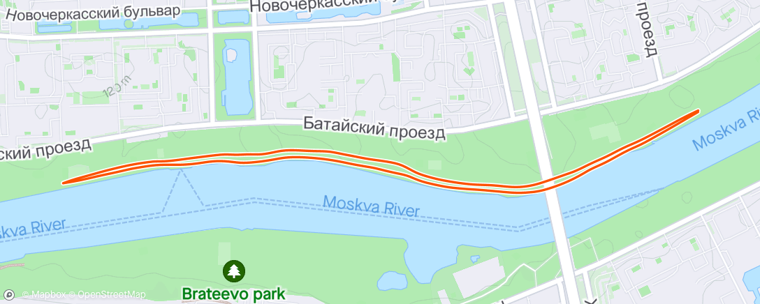 Map of the activity, 5 Вёрст (Парк 850-летия Москвы), 5к