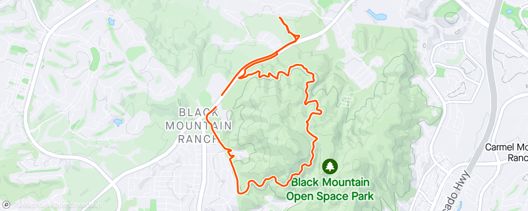 Map of the activity, Stoked - Ride Krew - Black Mtn