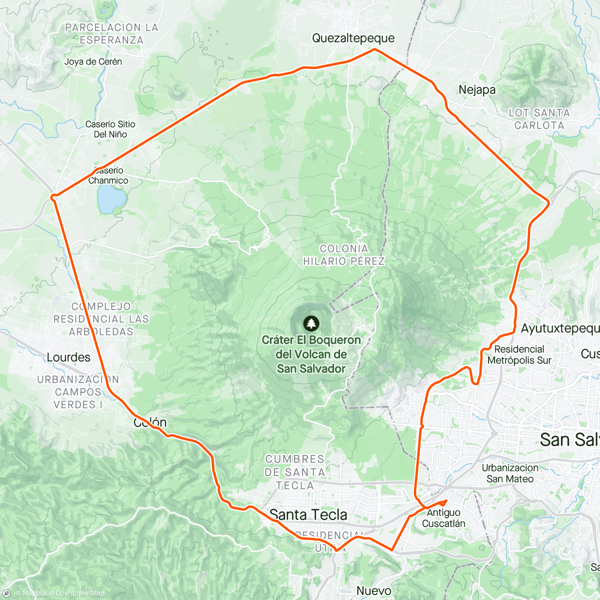 Mapa de la actividad, Volcano Loop 🌋🔄