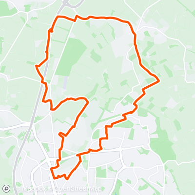 STV - 20k Hitchin Road-Lannock Hill-Back Lane | 20.1 km Running Route ...