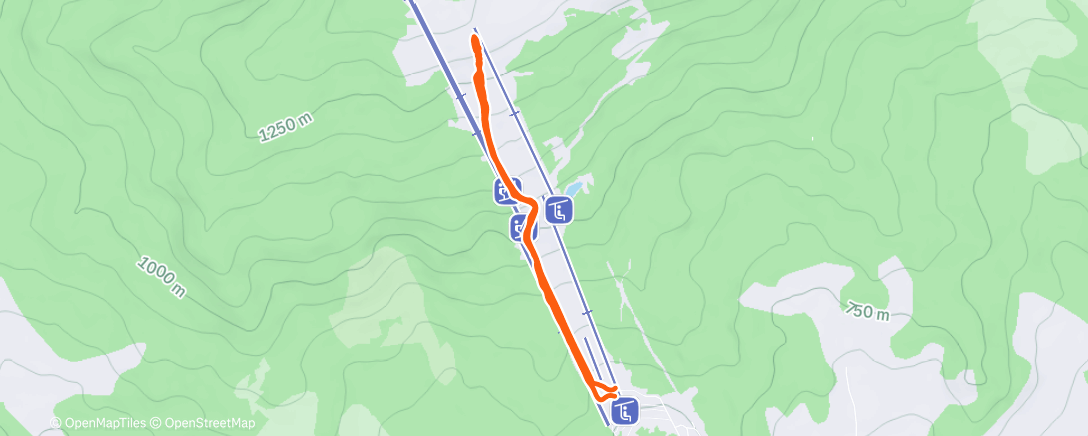 Map of the activity, Kubínka