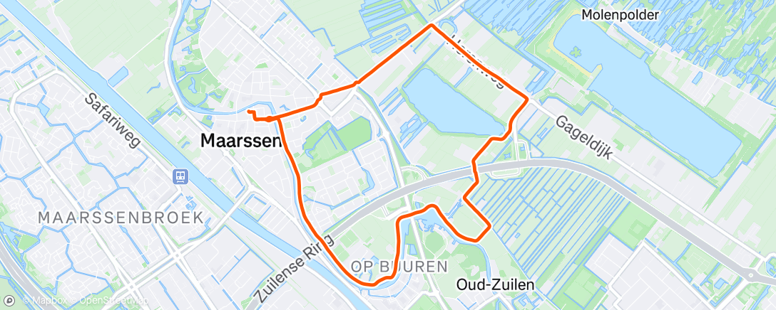 Map of the activity, Rustig rondje met lief🥰