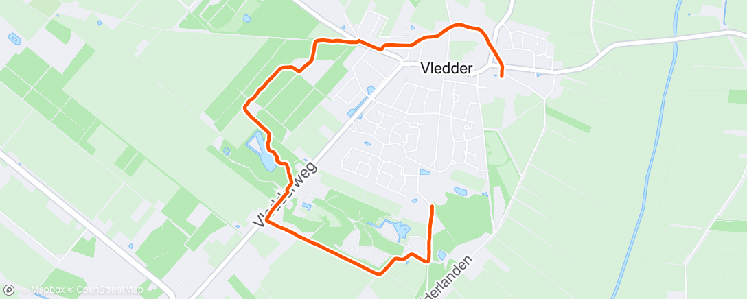 Mapa de la actividad (Pre lunch wandeling door de sneeuw)