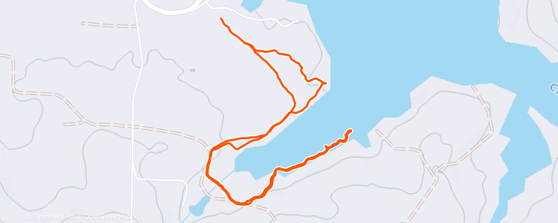 Map of the activity, Afternoon Hike