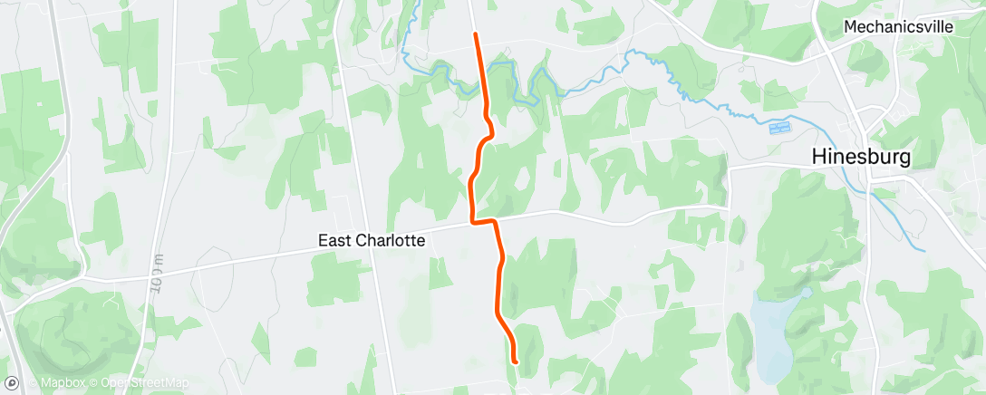 Map of the activity, Lunch Run