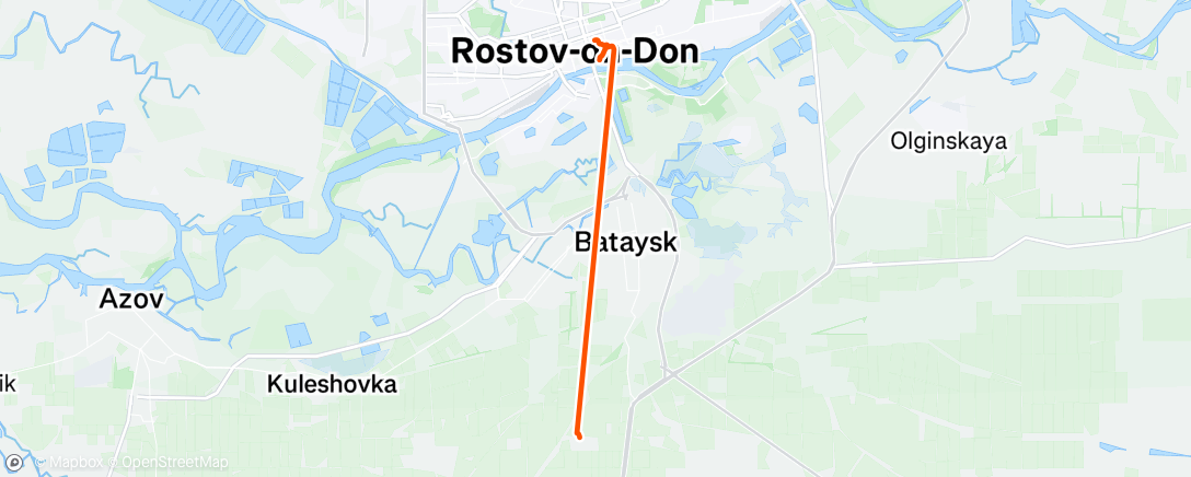 Map of the activity, Утренний забег