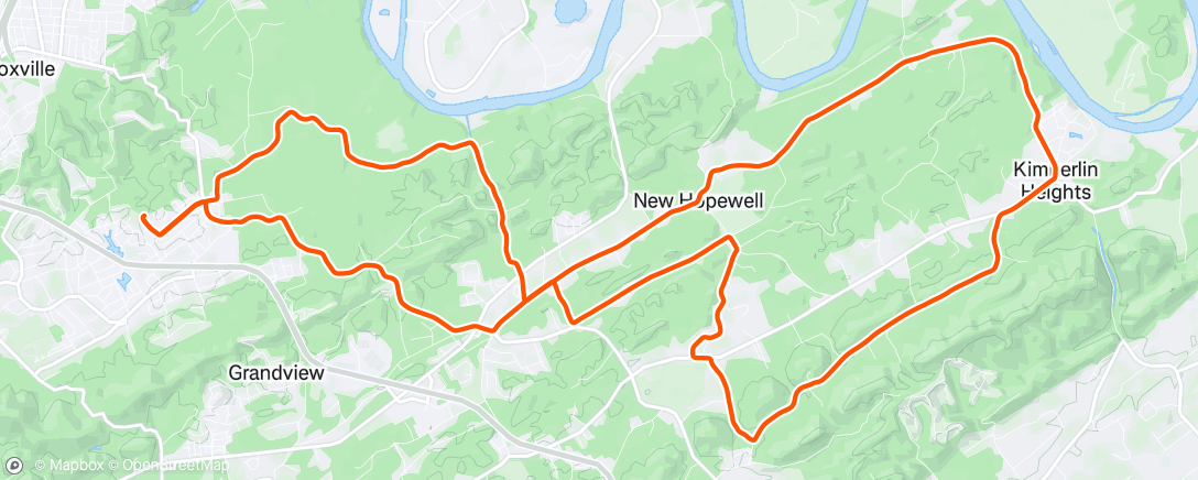 Map of the activity, Got home just in time ⛈️