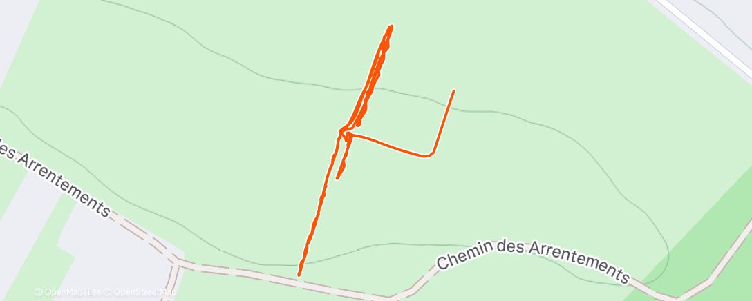 Map of the activity, Randonnée le matin