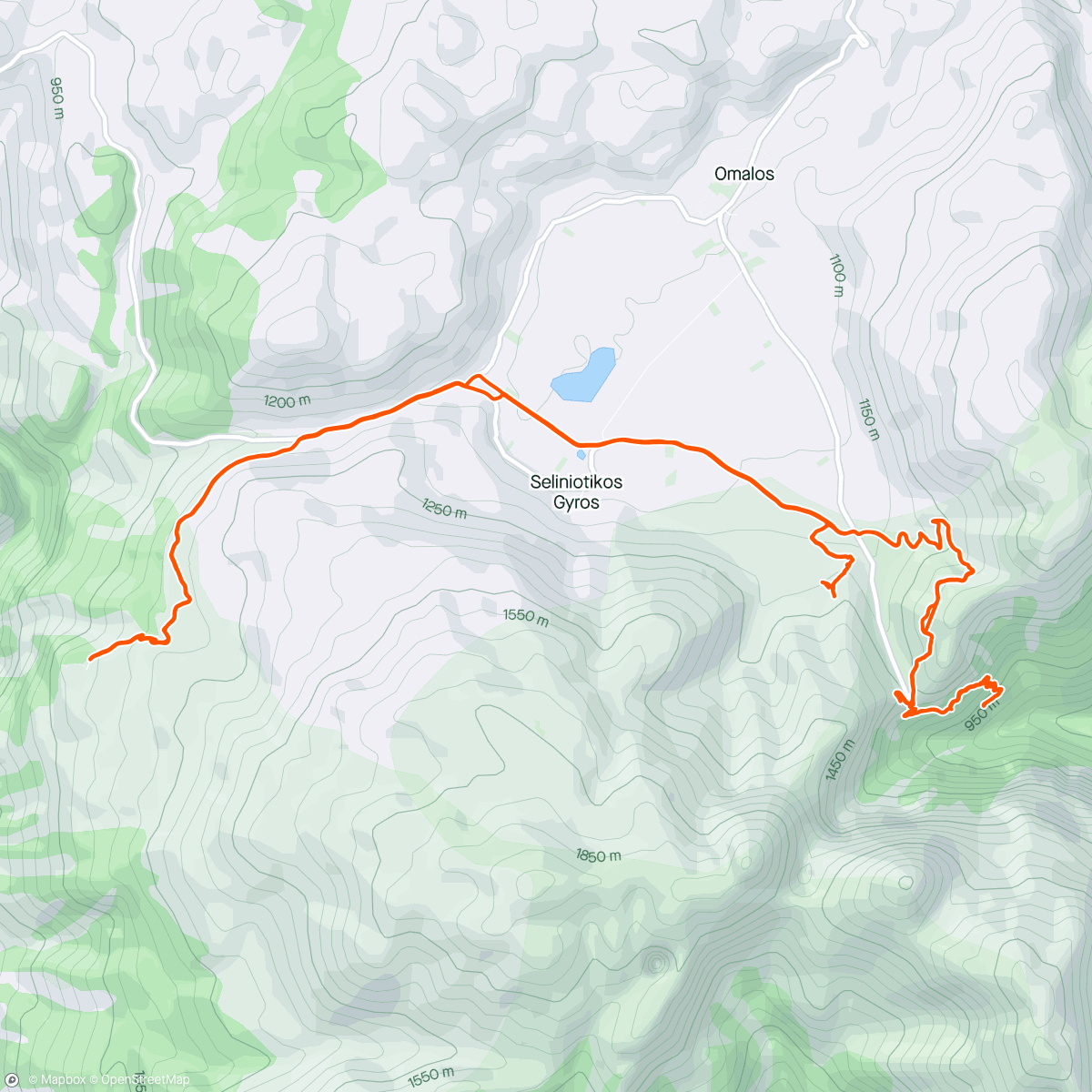 Map of the activity, Autour des gorges de Samaria 🥰