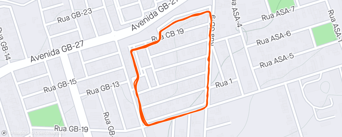 Kaart van de activiteit “Comece a correr 3.9”