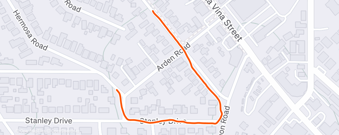 Map of the activity, 🌙 Santa Barbara, California Morning Walk