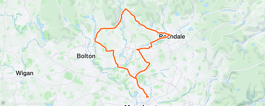 Map of the activity, Morning Ride