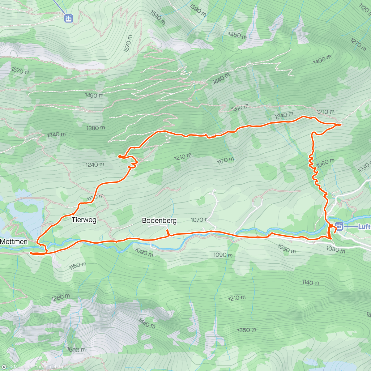 Map of the activity, Glarus: Niederurnen Tälli Skulpturen-Erlebnisweg #familyhike 🇨🇭