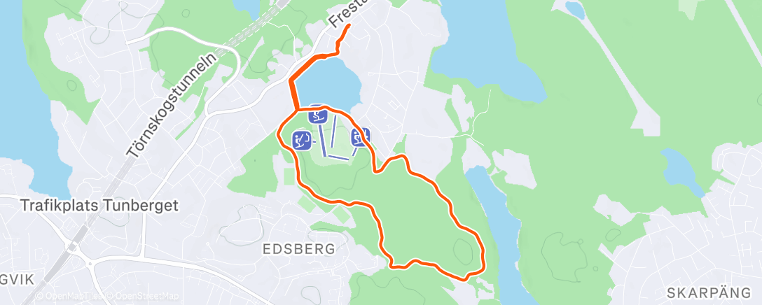 Карта физической активности (Lunch Run)