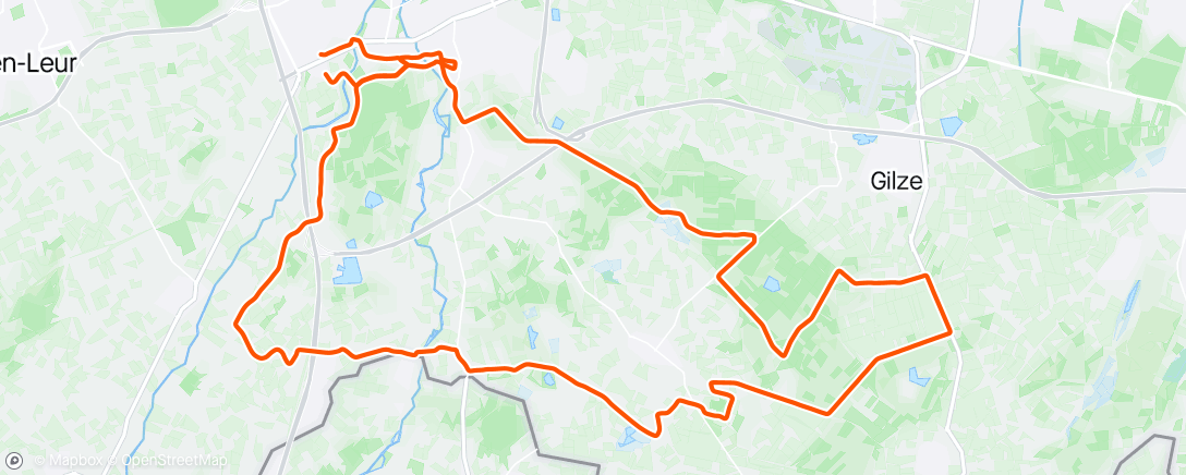 Map of the activity, Grupetto Brabantse Borrel Cycling Club