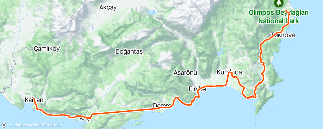 Map of the activity, Turchia 2 - mancano 40km, Bryton impallato ancora