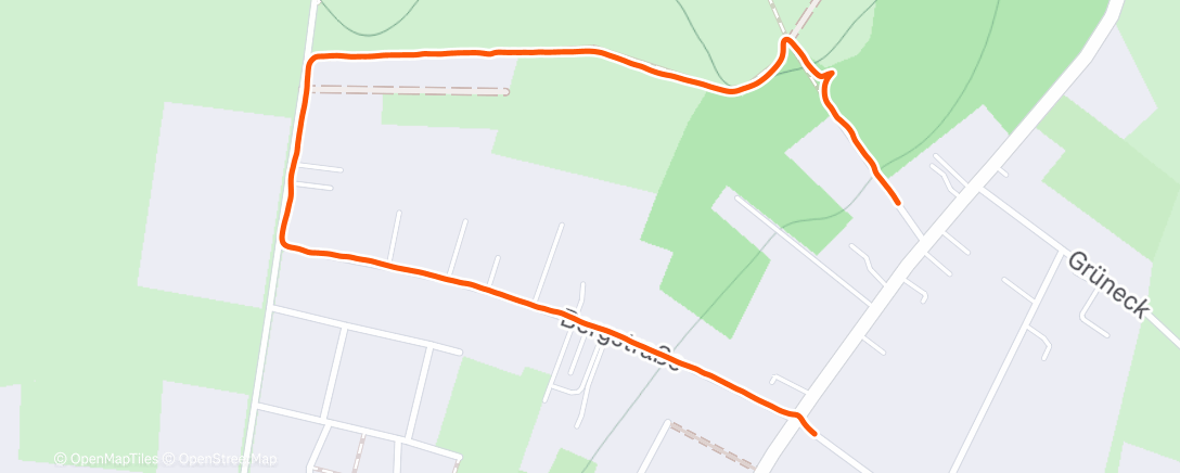Map of the activity, Afternoon Walk