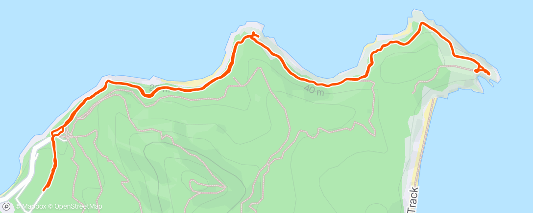 Map of the activity, Noosa Coastal Walk