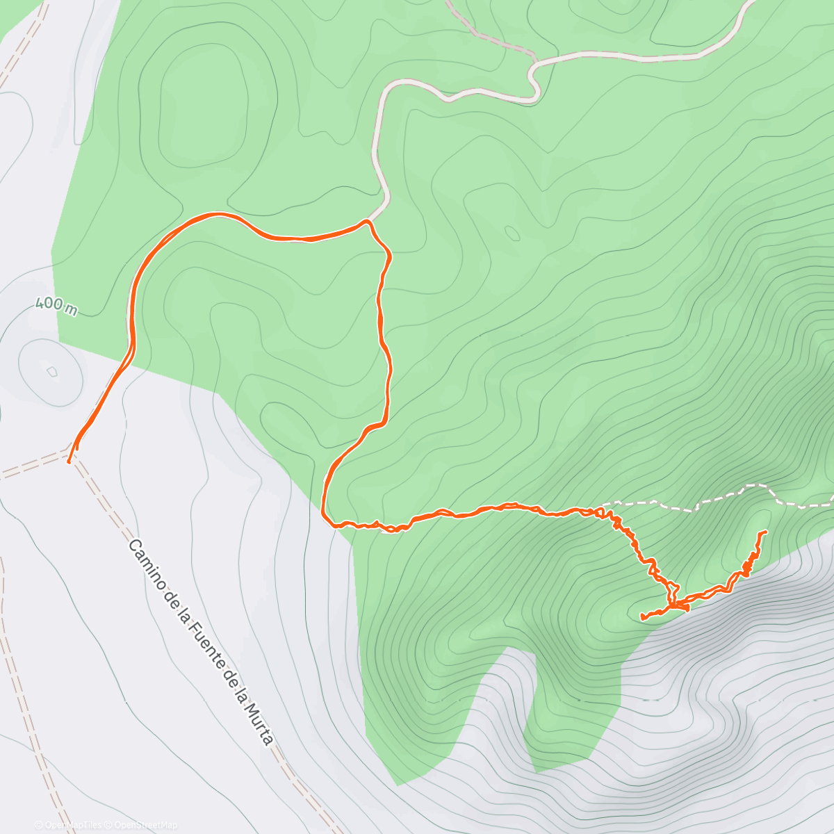 Map of the activity, Almorchón, 1⁰ Pico