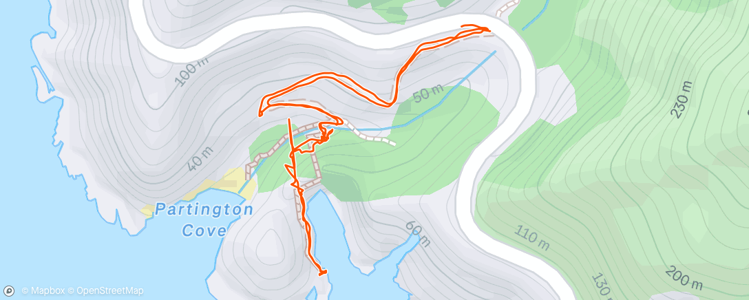 Map of the activity, Morning Hike