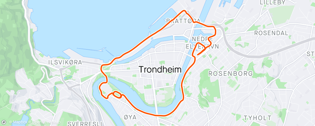 Map of the activity, Pre hotellfrokost☕️