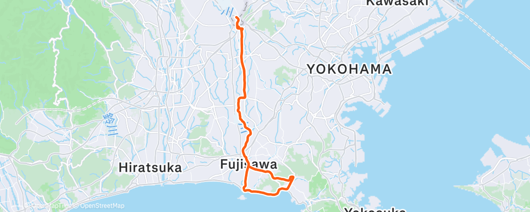 Карта физической активности (Afternoon Ride)