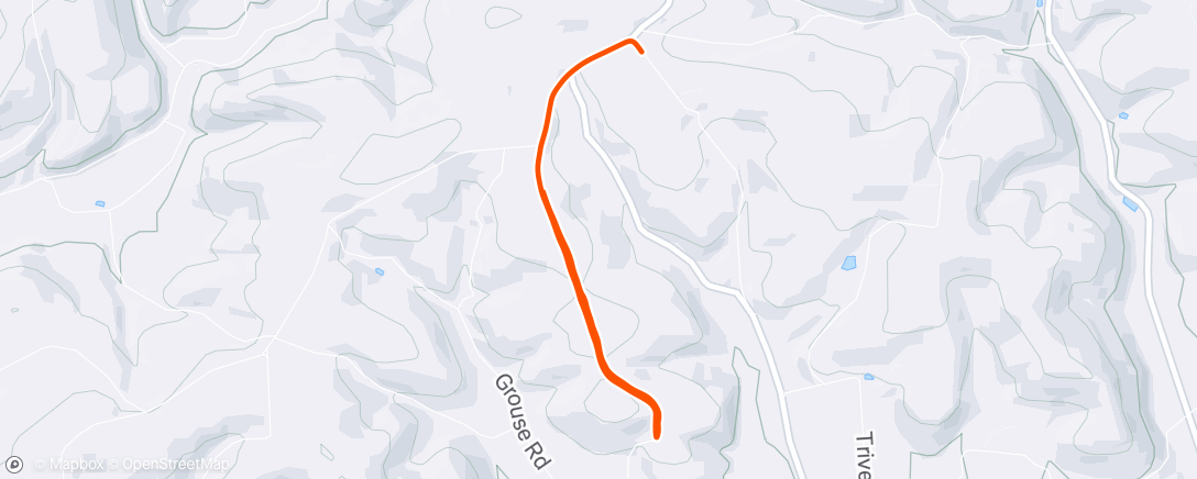Map of the activity, Lunch Run