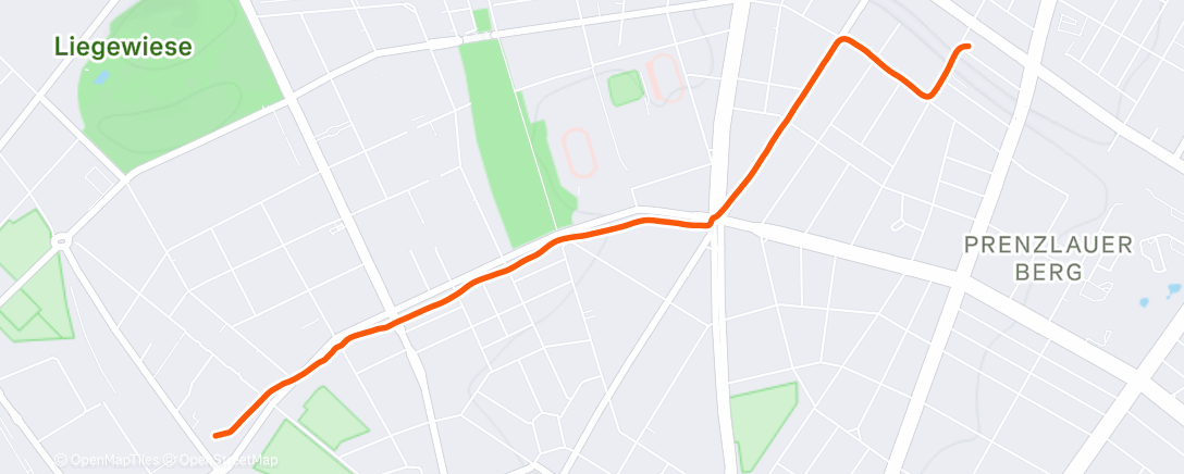 Map of the activity, Afternoon Ride