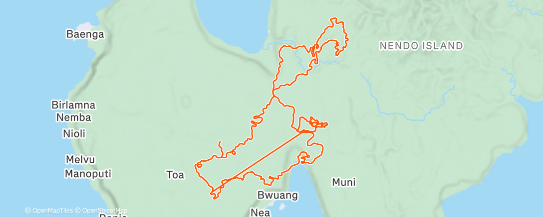 Map of the activity, Stage 1 - Tour de Zwift on Shisa Shakedown in Makuri Islands