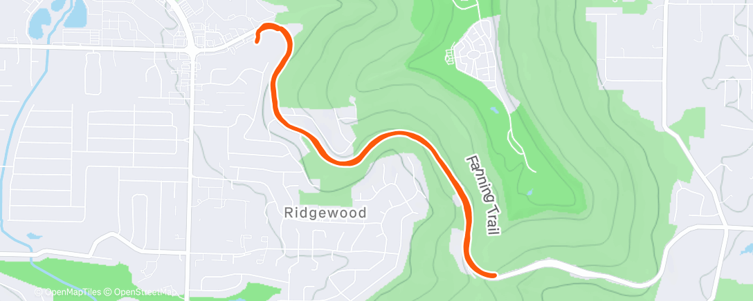Map of the activity, Up Cecil