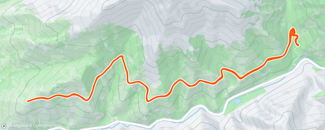 Map of the activity, Lunch Hike