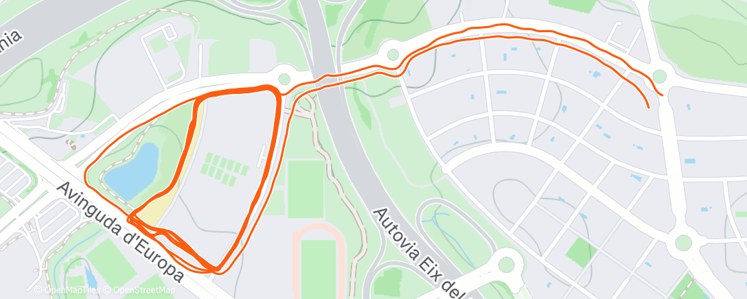 Map of the activity, Sprint Interval Training